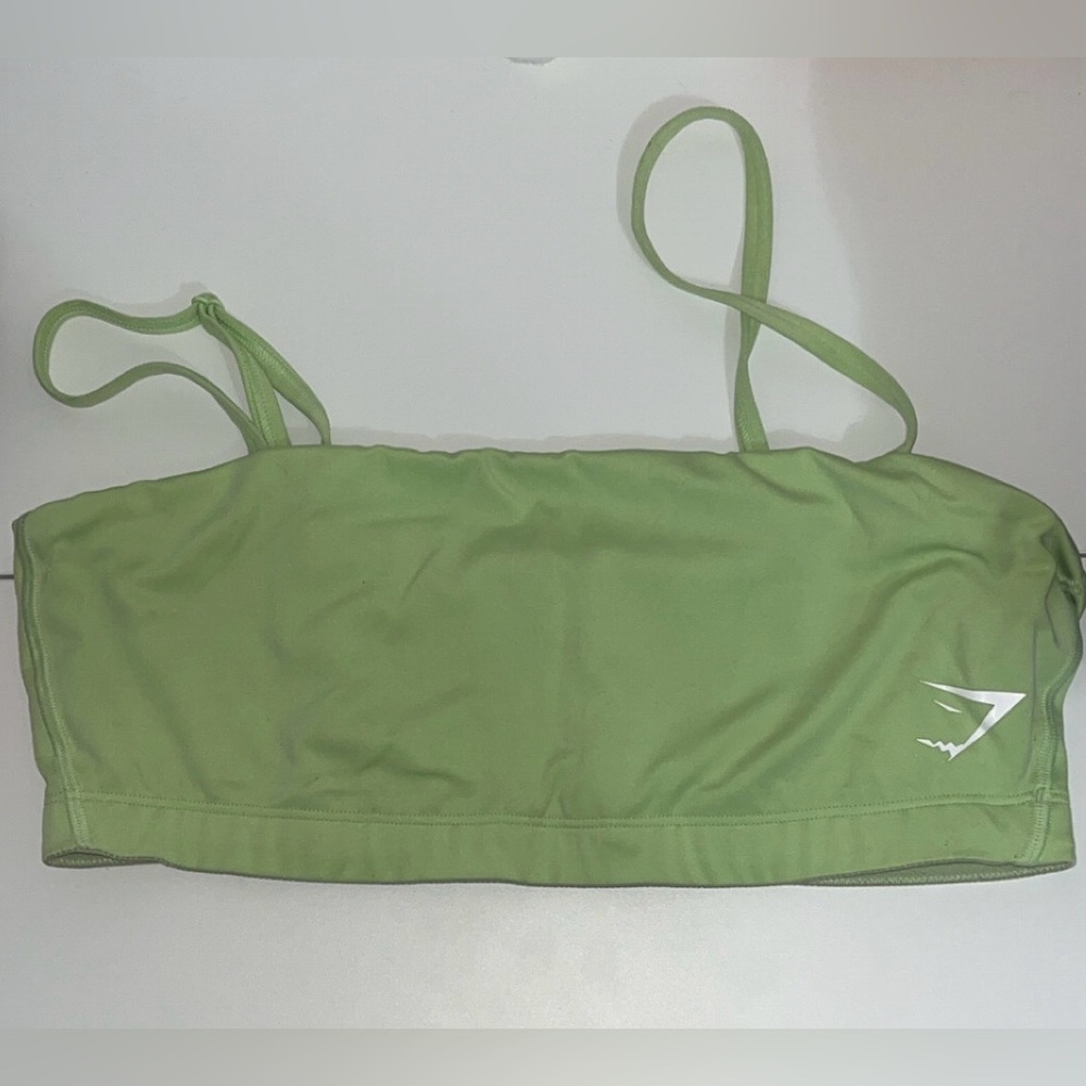 Gymshark Light Green Bandeau Soprts Bra